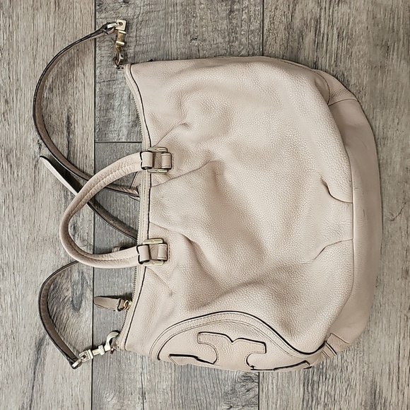 Tory Burch All-T Leather Satchel Bag - Picture 2 of 15